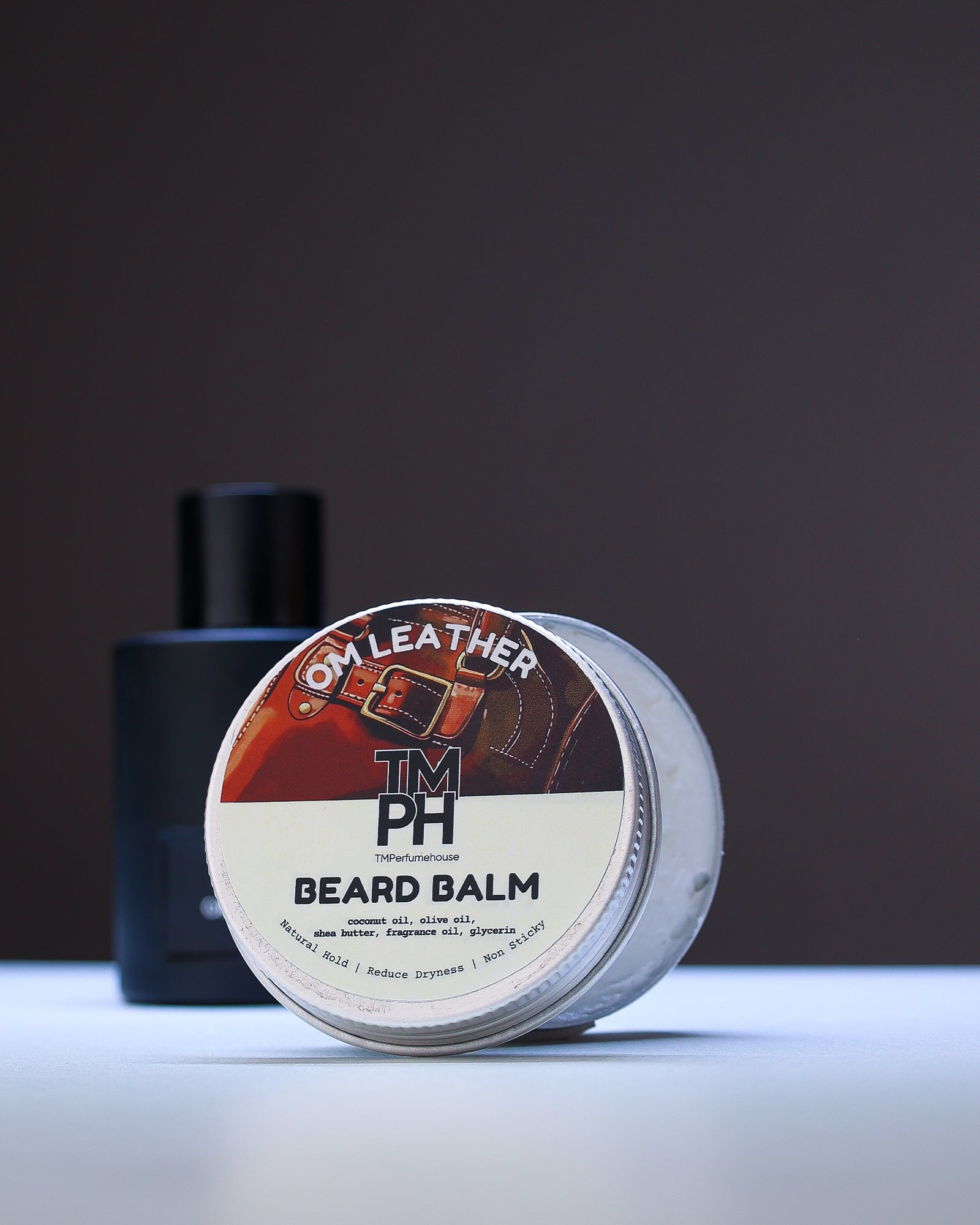 OM LEATHER | Premium Beard Balm – 10+ Hour Freshness & Styling - Inspired by Ombré Leather by Tm Frd
