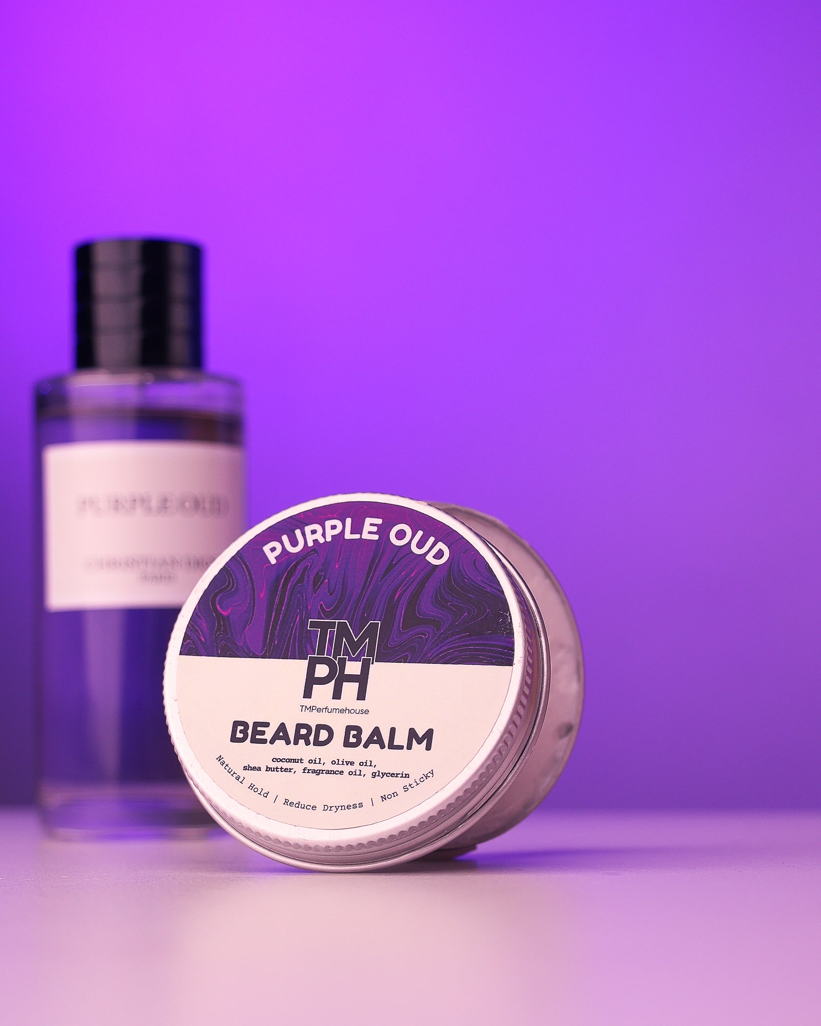 PURPLE OUD | Premium Beard Balm – 10+ Hour Freshness & Styling - Inspired by Purple Oud by Di*r