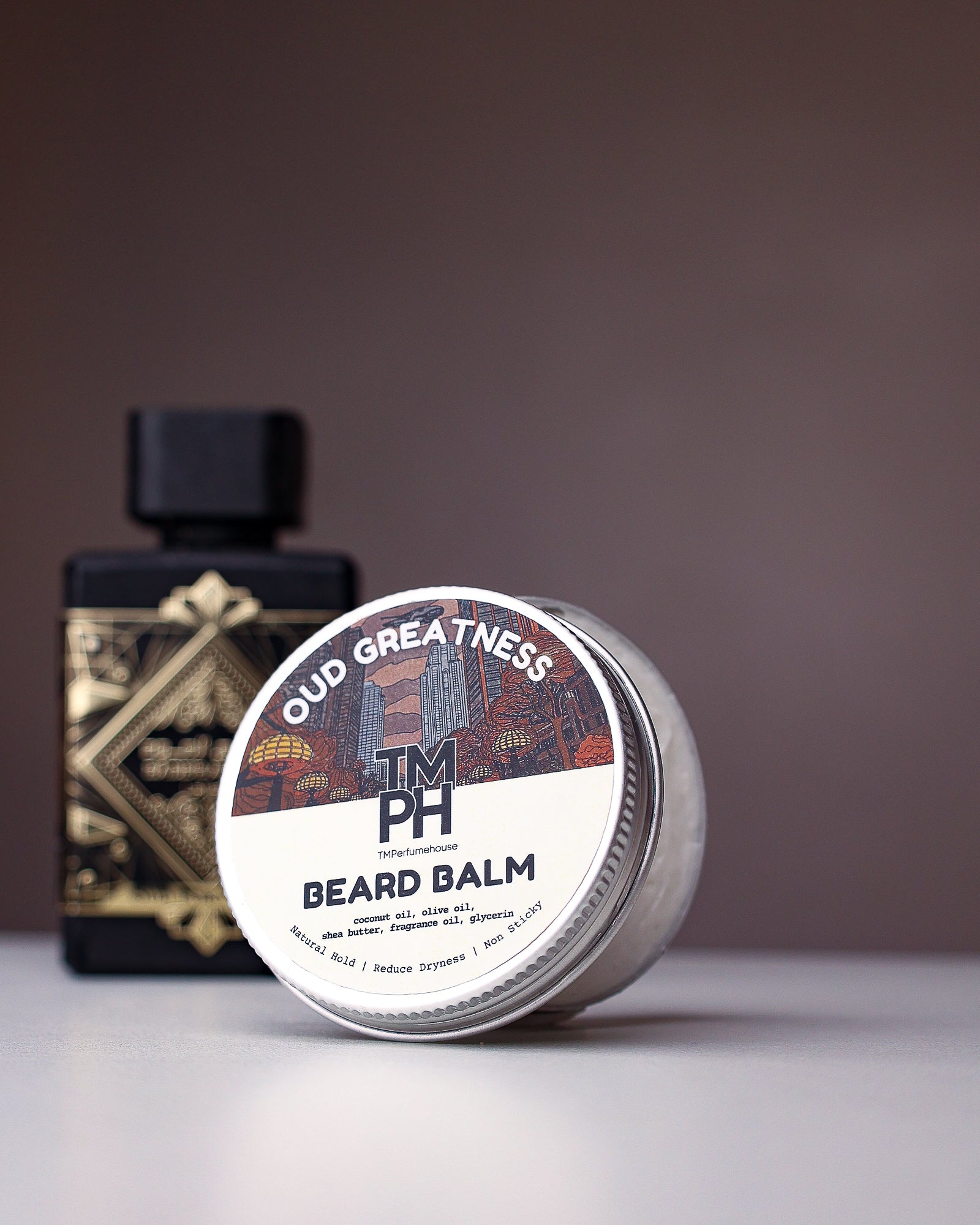 OUD GREATNESS | Premium Beard Balm – 10+ Hour Freshness & Styling - Inspired by Oud For Greatness by Into
