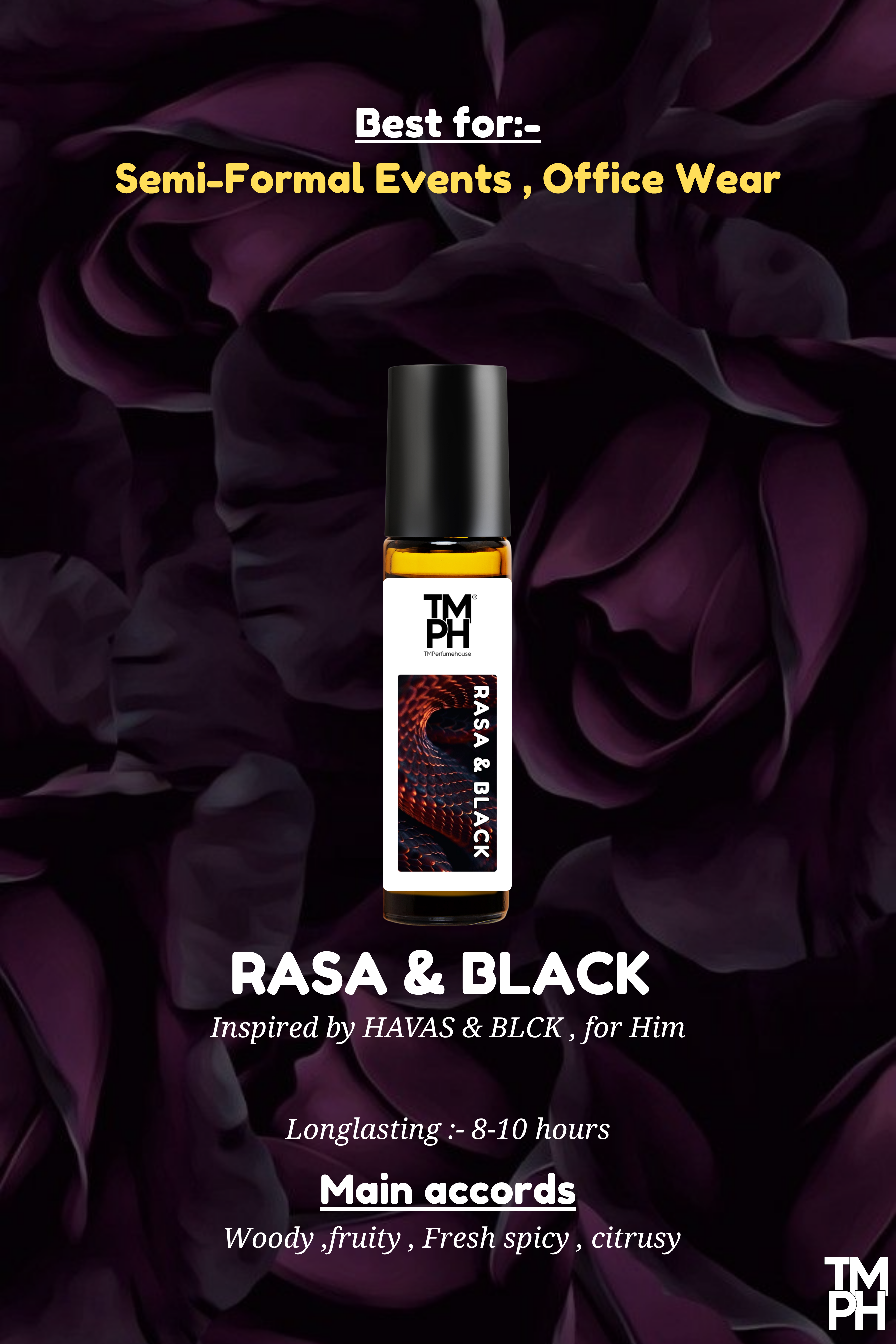 Rasa & Black - Inspired Attar | TMPerfumehouse