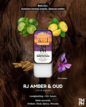RJ Amber & Oud – Solid Perfume