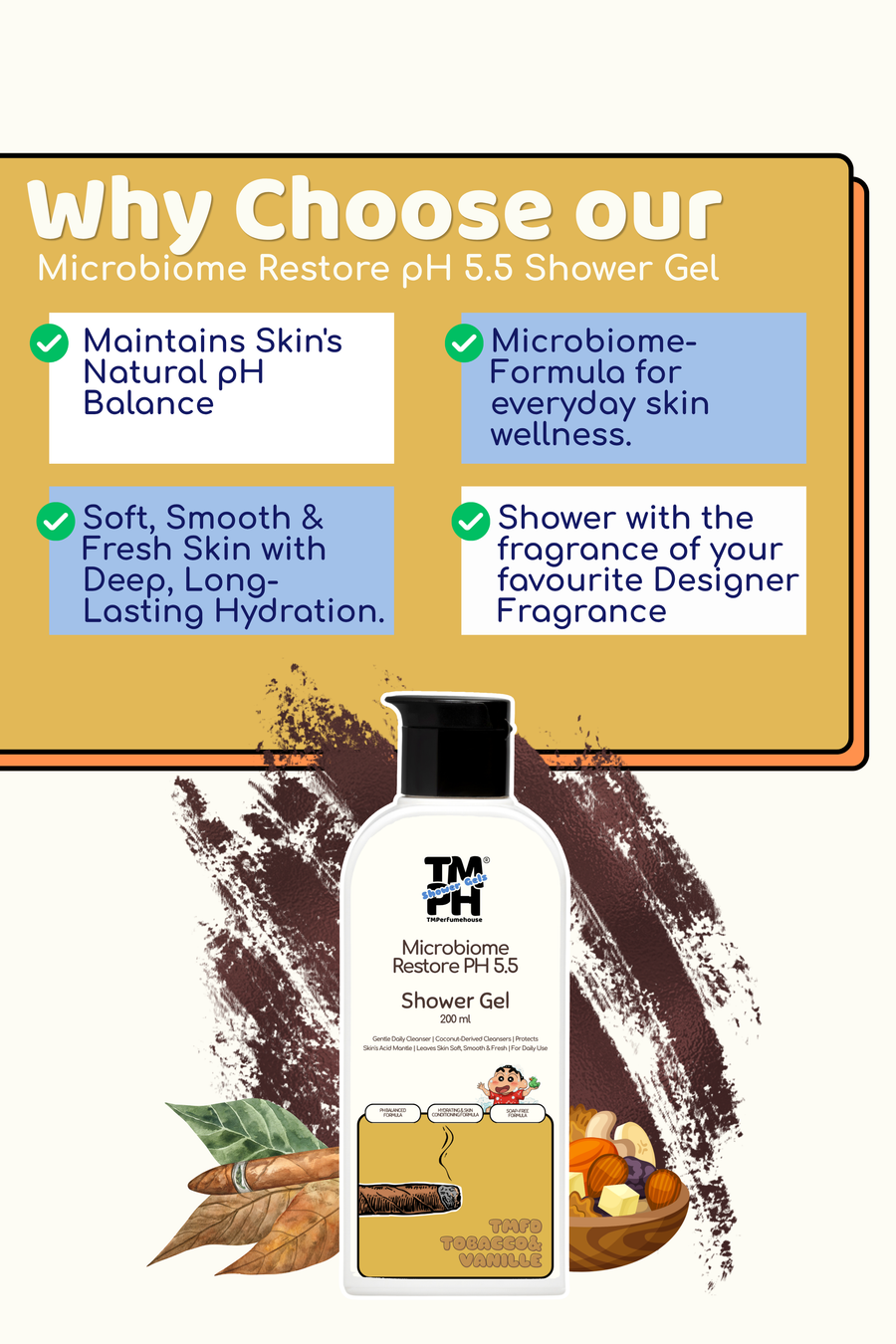 tmfd tobacco vanille | Shower gel