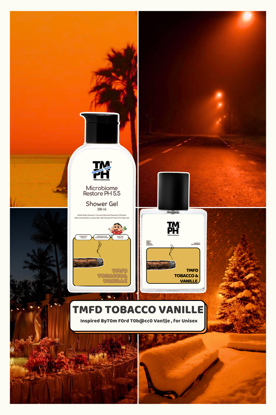 Tmfd Tobacco vanille | Shower gel + Perfume