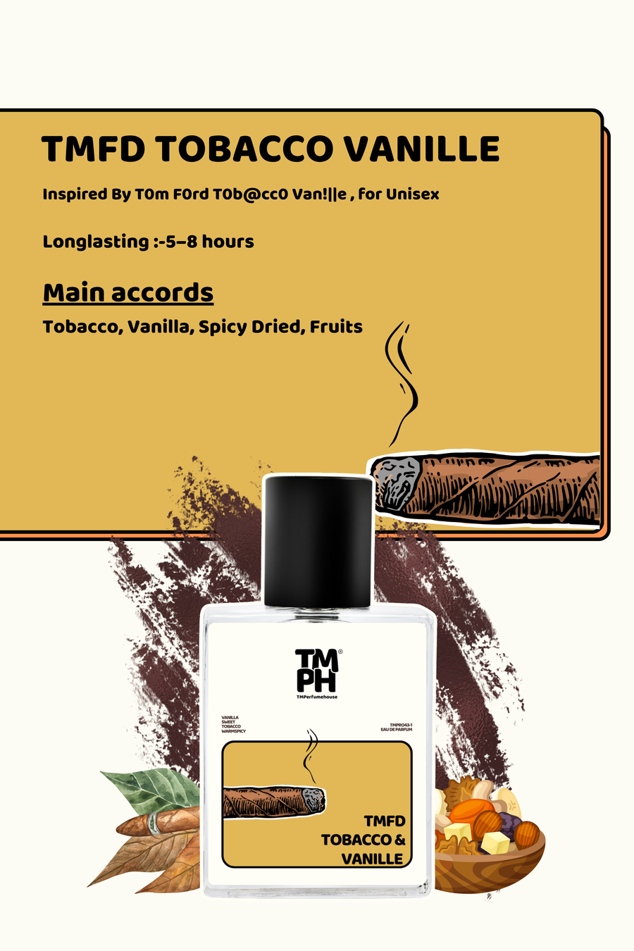Tmfd Tobacco vanille | Shower gel + Perfume