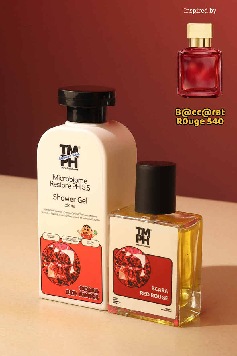 Bcara Red Rouge | Shower gel + Perfume