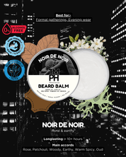 NOIR DE NOIR | Premium Beard Balm – 10+ Hour Freshness & Styling  Inspired by Noir de Noir by Tm Frd