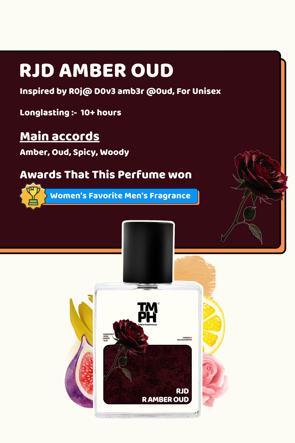Rjd Amber Oud - Inspired perfume | TMPerfumehouse