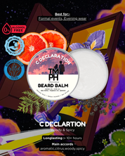 C DECLARATION | Premium Beard Balm – 10+ Hour Freshness & Styling  Inspired by Declaration by Crter