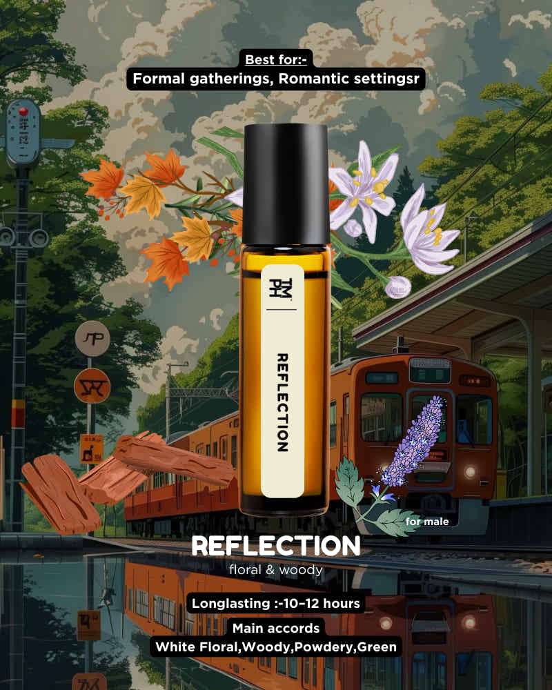 REFLECTION AT | Luxury Designer Attar – 10+ Hour Long Lasting Pure Oil - Inspired by Reflection Man by Am*uage