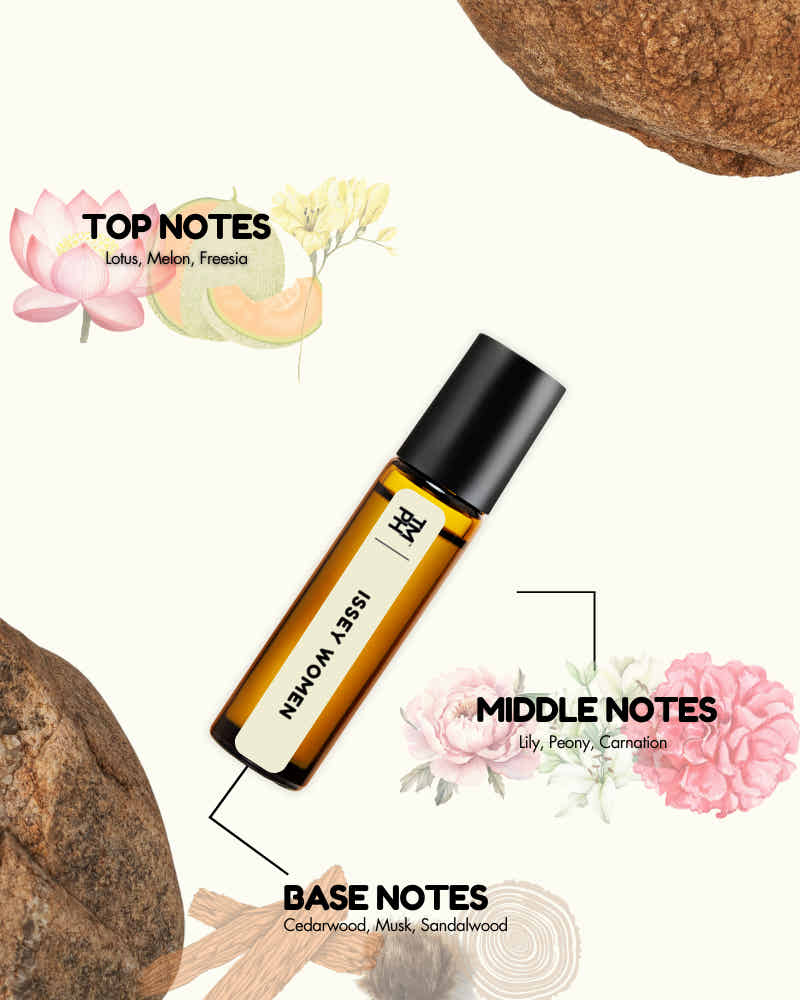 Issey Women AT | Luxury Aquatic Floral – 10+ Hour Long Lasting Pure Oil - Inspired by L'au d'Issy by Issy Miyk