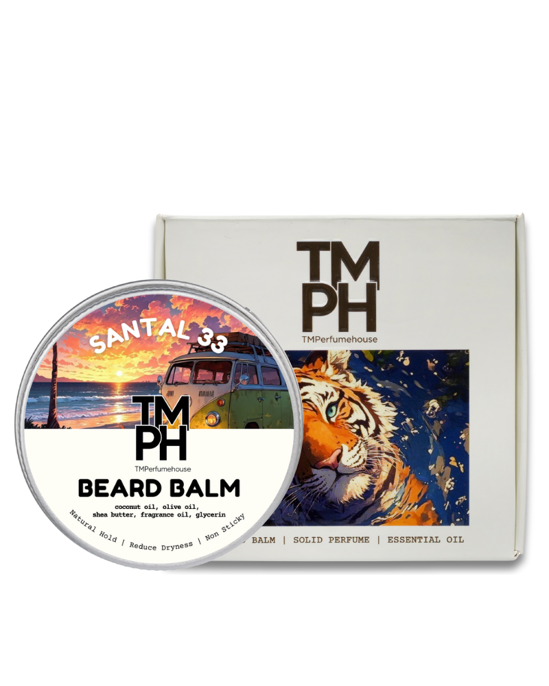 SANTAL 33 | Premium Beard Balm – 10+ Hour Freshness & Styling  Inspired by Santal 33 by L L*bo*