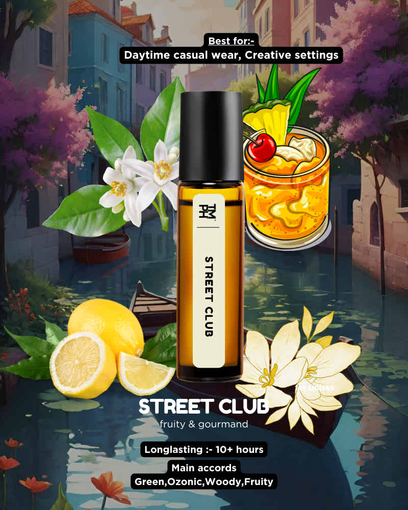 STREET CLUB AT | Luxury Designer Attar – 10+ Hour Long Lasting Pure Oil - Inspired by Bl*cker Street by Bond No. 9