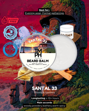 SANTAL 33 | Premium Beard Balm – 10+ Hour Freshness & Styling  Inspired by Santal 33 by L L*bo*