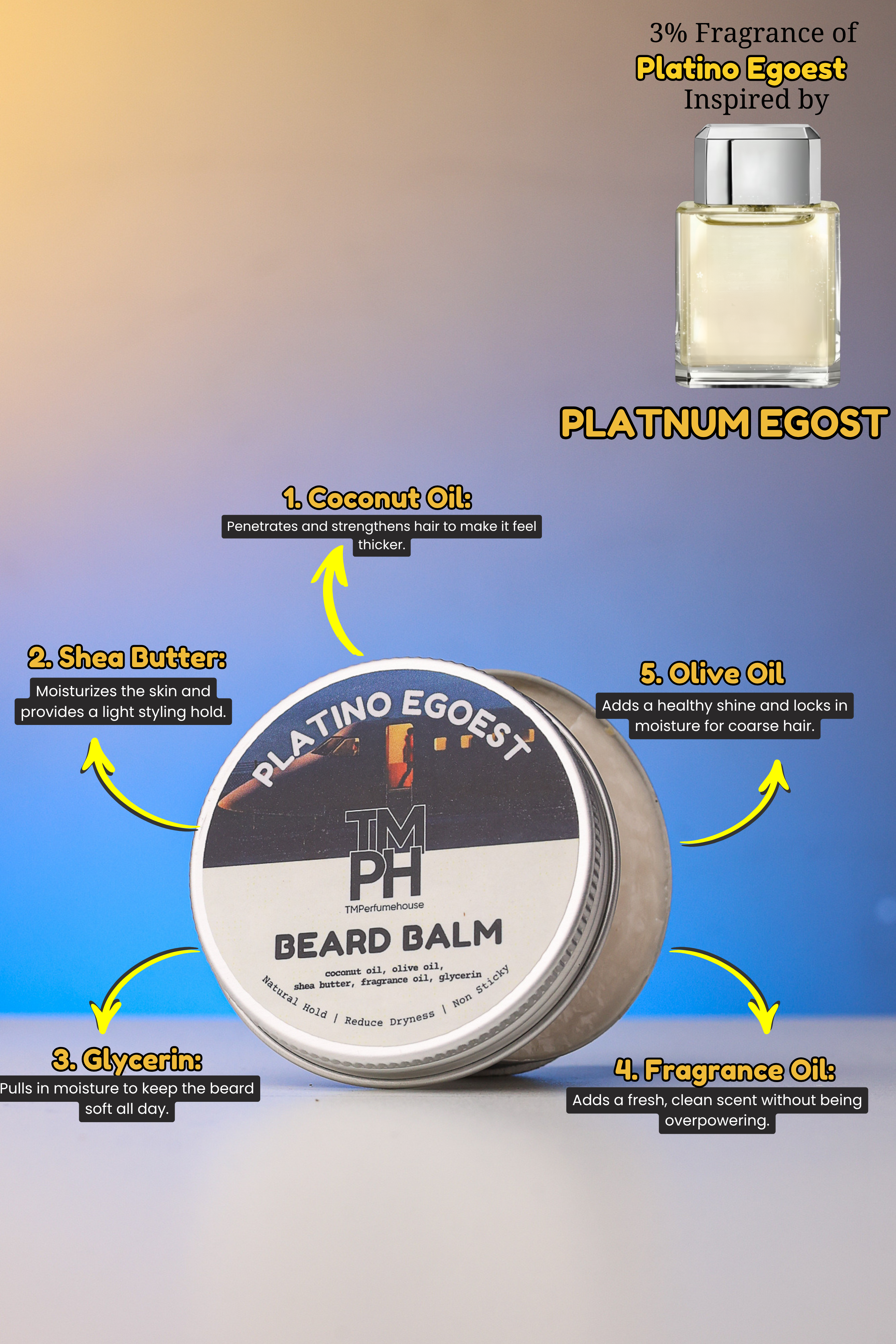 Platino Egoest| Premium Beard Balm