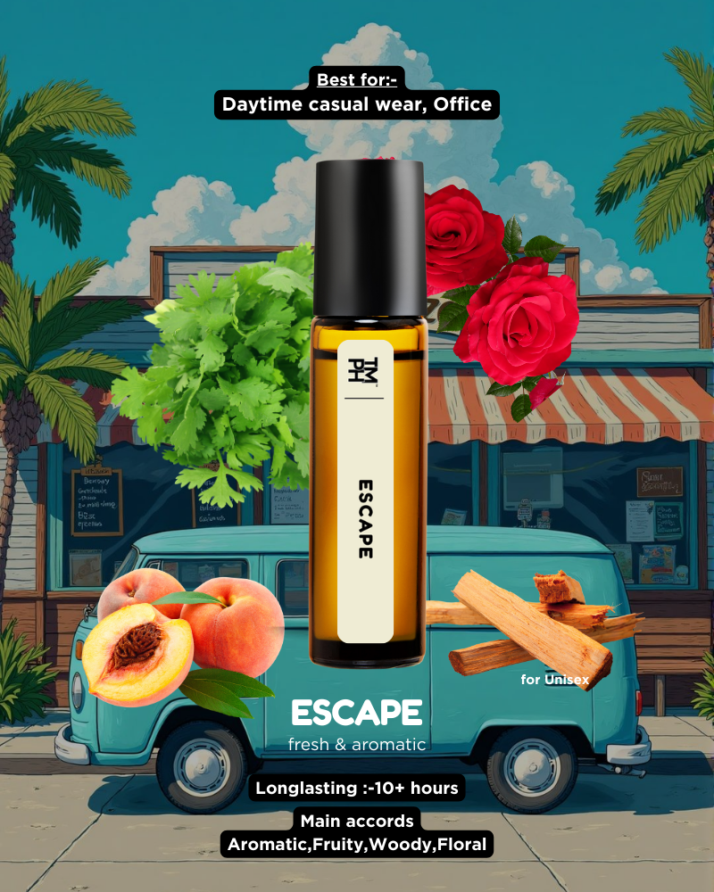 ESCAPE AT | Luxury Designer Attar – 10+ Hour Long Lasting Pure Oil  - Inspired by Escape by Ca*vin Klein