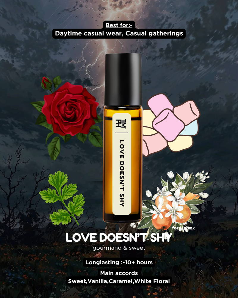 LOVE DOESN'T SHY AT | Luxury Niche Attar – 10+ Hour Long Lasting Pure Oil  - Inspired by Love, Don’t Be Shy by Ki*ian