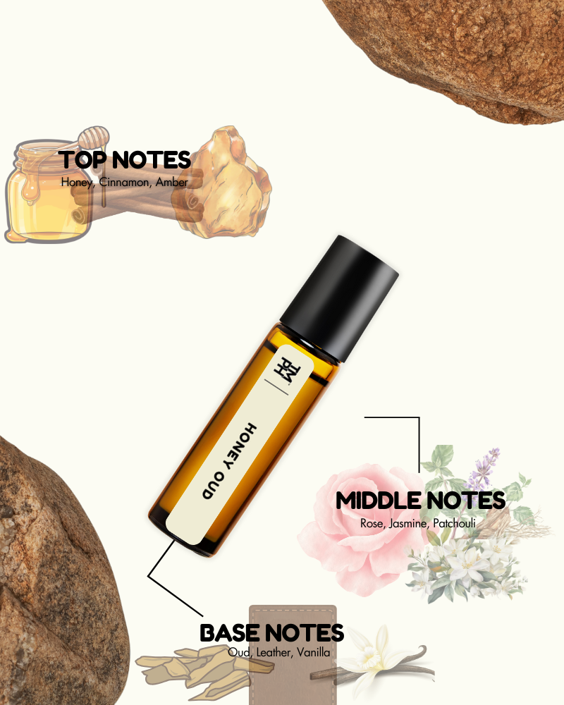 Honey Oud AT | Luxury Niche Attar – 10+ Hour Long Lasting Pure Oil - Inspired by Hney Aud by Mntl