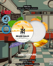 1 Millionaire  | Premium Beard Balm – 10+ Hour Freshness & Styling