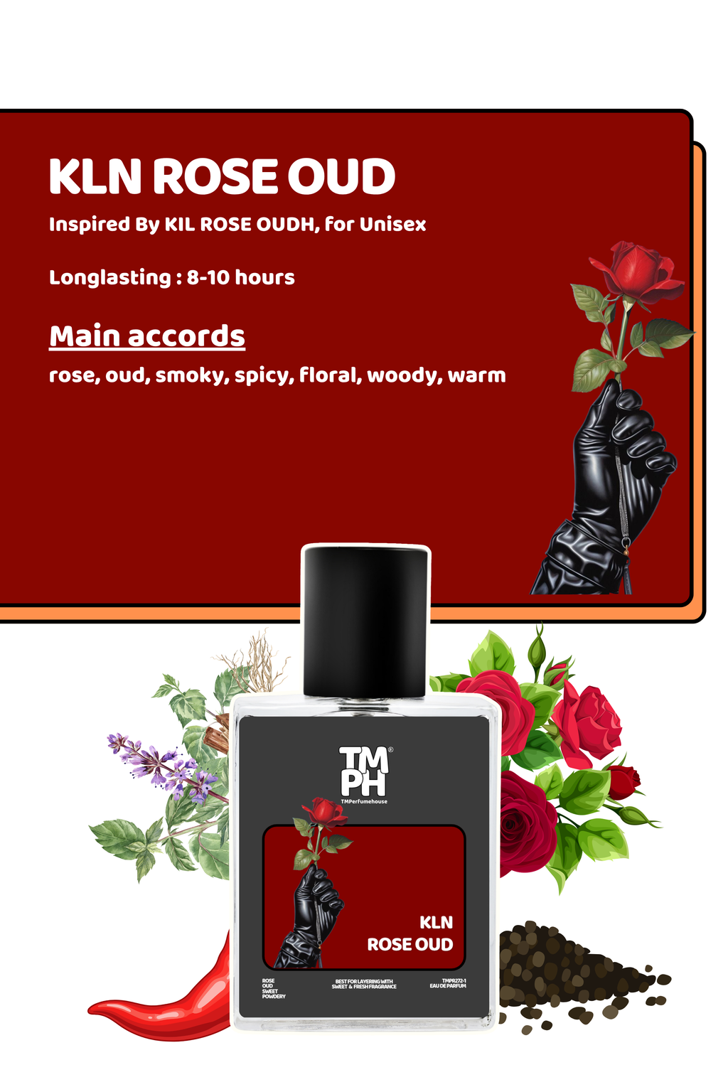 Kln Rose oud – Inspired Perfume | TMPerfumehouse