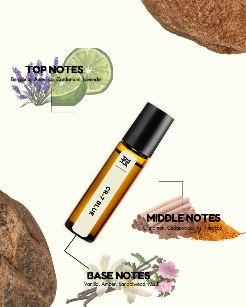 CR-7 Blue AT | Luxury Niche Attar – 10+ Hour Long Lasting Pure Oil - Inspired by CR7 Blue by Chrstao Ronld*