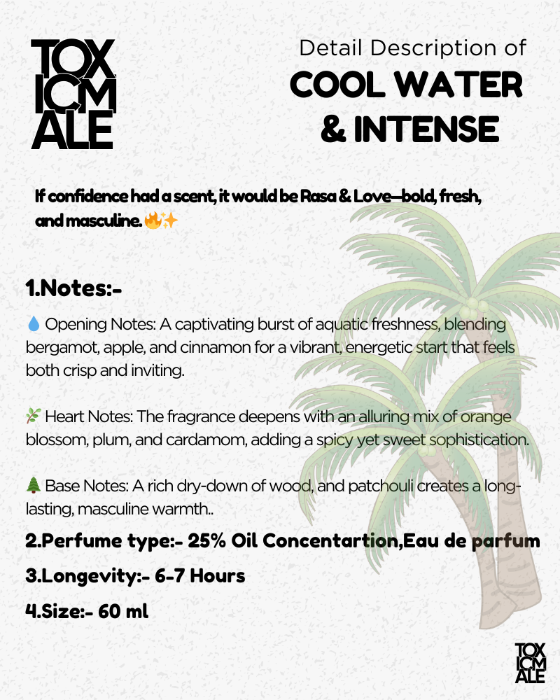 Cool water  & intense