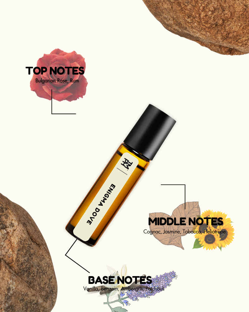 Enigma Dove AT | Luxury Niche Attar – 10+ Hour Long Lasting Pure Oil - Inspired by Enigma Pour Homme by Roa Doe*