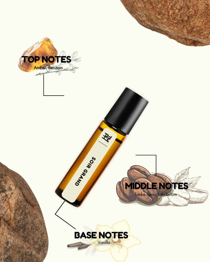Soir Grand AT | Luxury Niche Attar – 10+ Hour Long Lasting Pure Oil - Inspired by Grand Soir by Masn Frni Kurdjin**