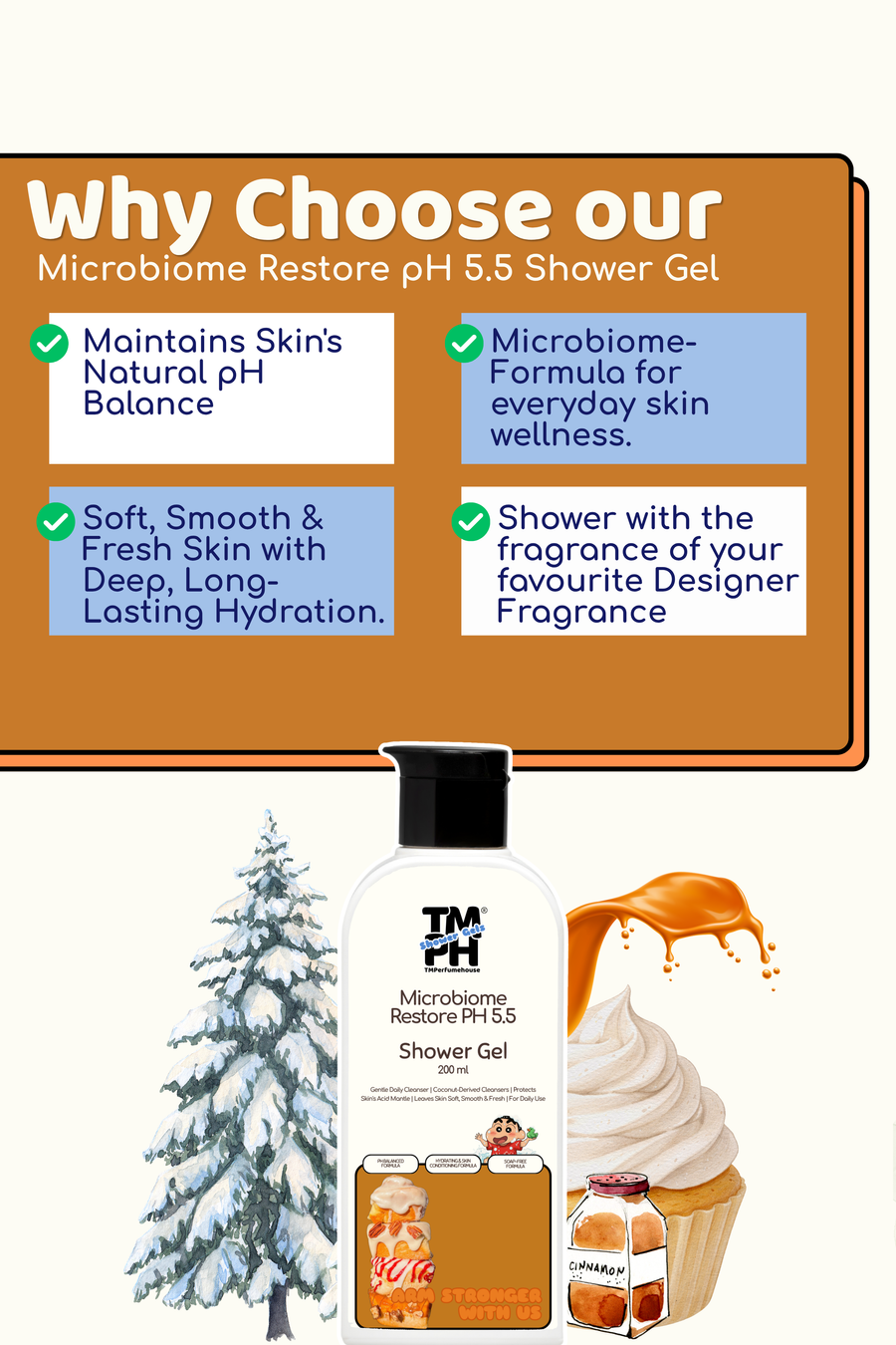 Arm Stronger With Us | Shower gel