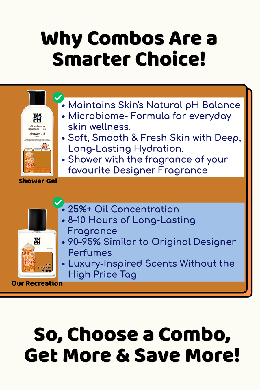 Arm Stronger With Us | Shower gel + Perfume