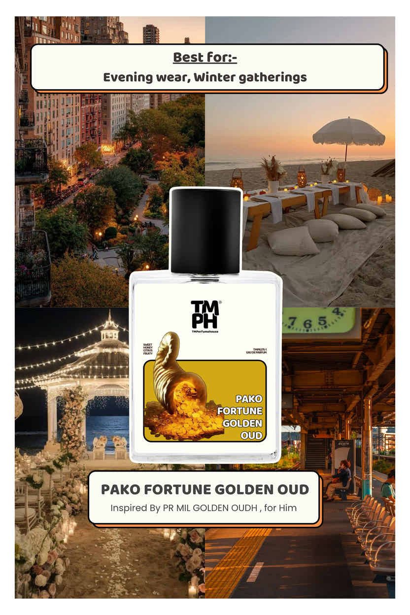 Pako Fortune Golden Oud  –  Inspired perfume | TMPerfumehouse