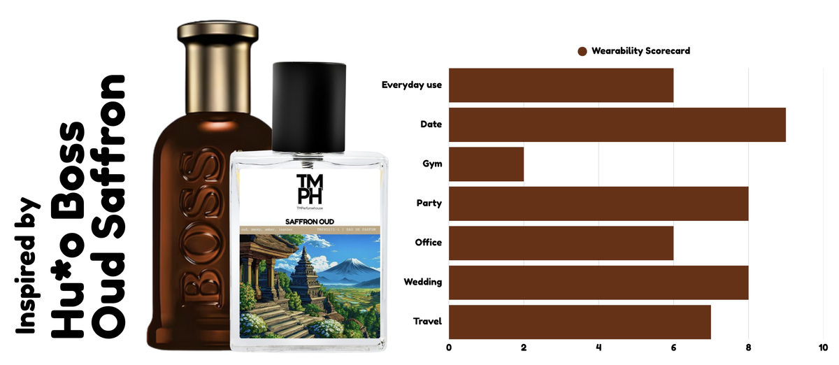 Saffron Oud – Inspired by Hugo Boss Oud Saffron | Warm, Spicy & Luxuriously Bold usage chart