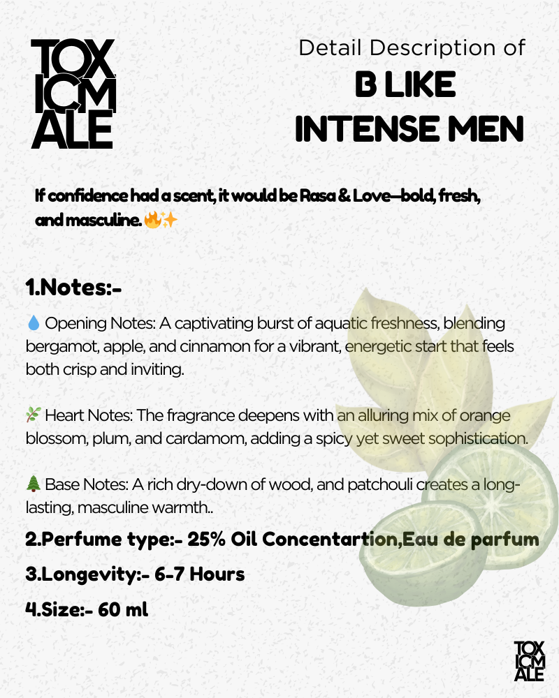 B like  intense men