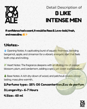 B like  intense men