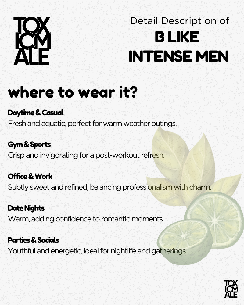 B like  intense men