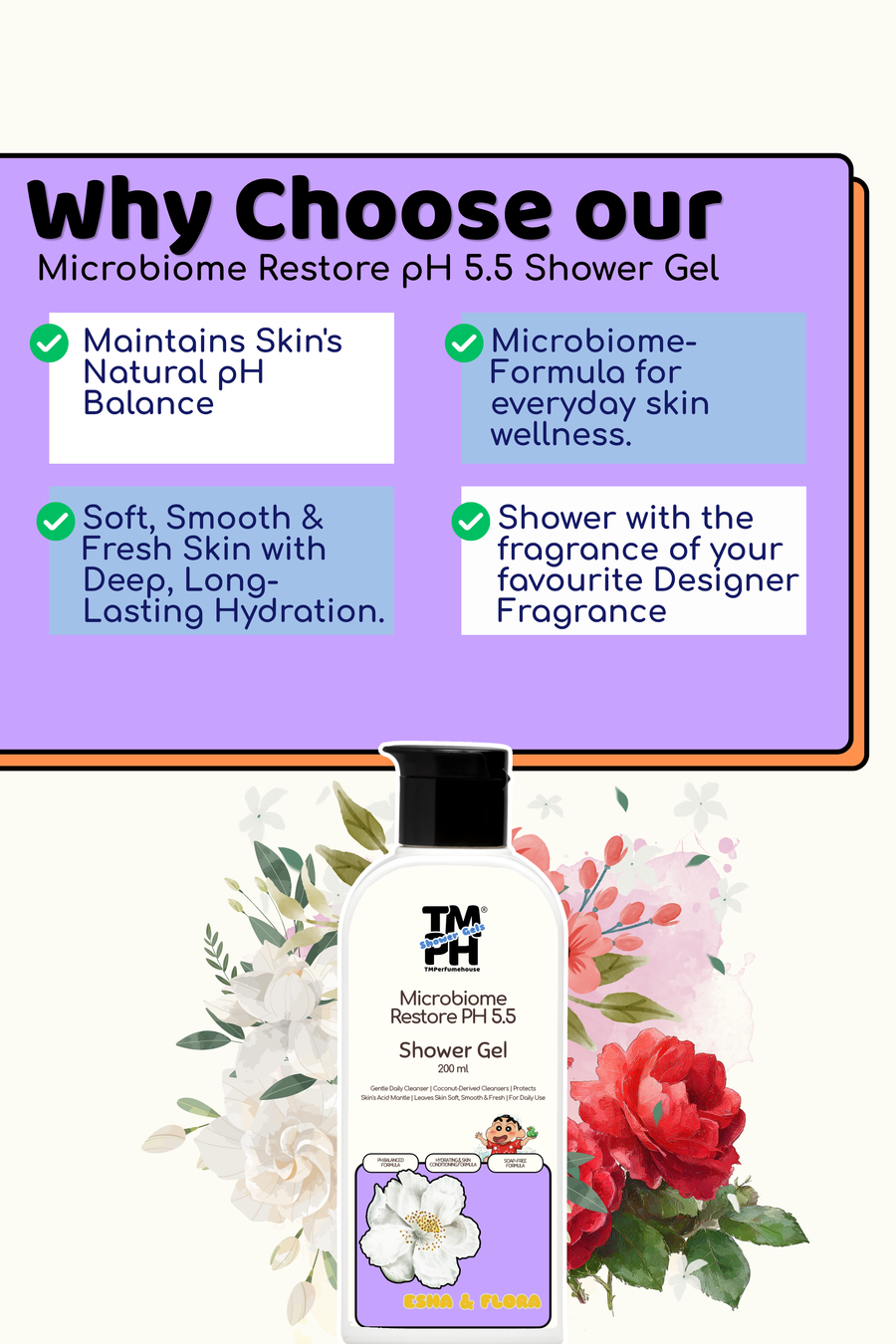 Esha & Flora | Shower gel