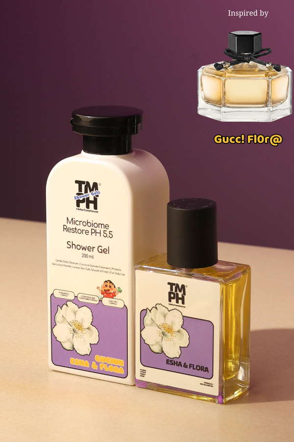 Esha & Flora | Shower gel + Perfume