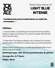 Light blue  intense