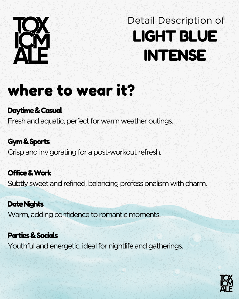 Light blue  intense