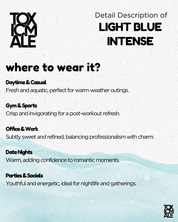 Light blue  intense