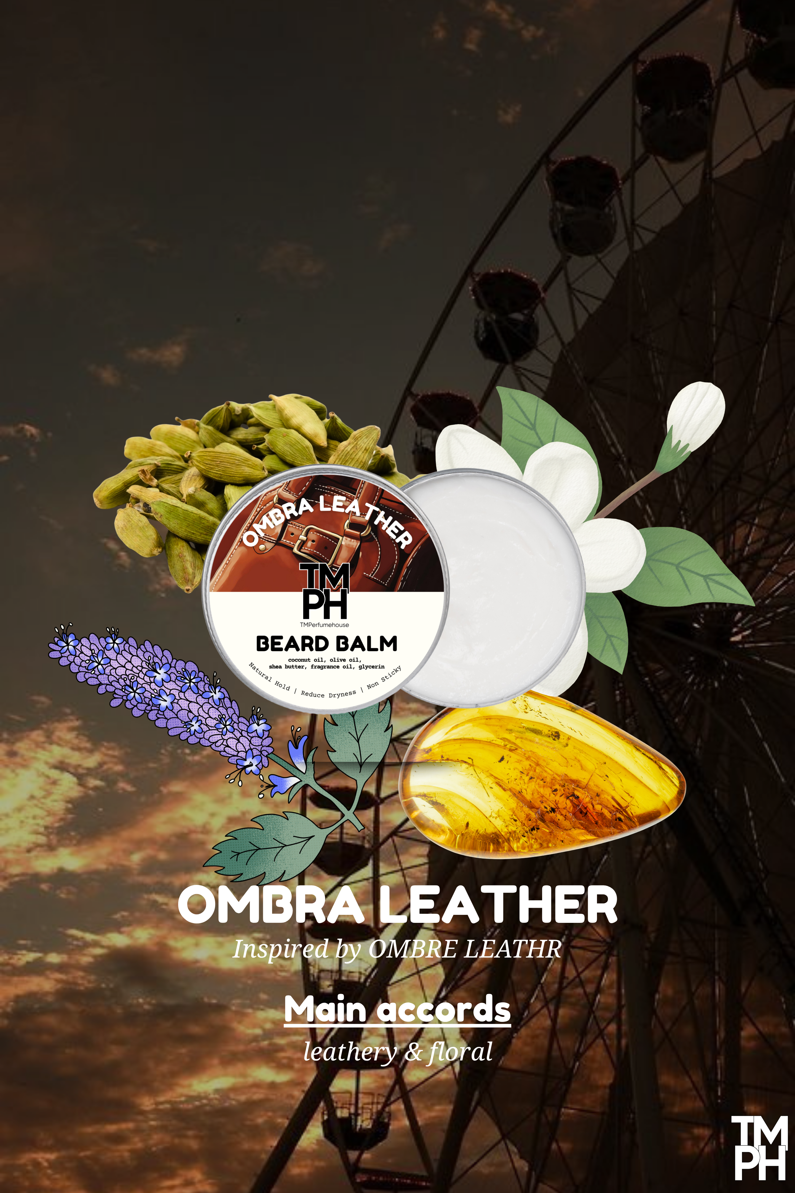 Ombra Leather | Premium Beard Balm