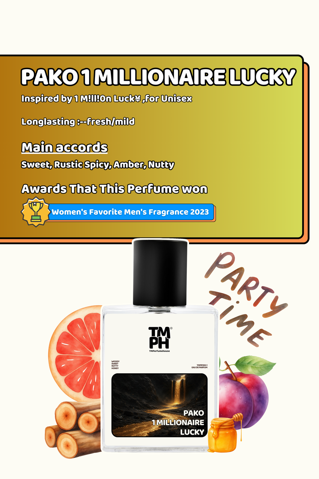 Pako 1 millionaire lucky - WH Inspired Perfume | TMPerfumehouse