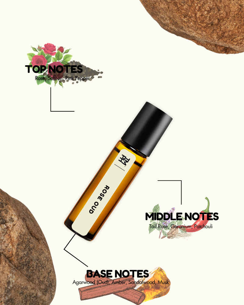 Rose Oud AT | Luxury Niche Attar – 10+ Hour Long Lasting Pure Oil - Inspired by Rose Oud by Jon Wakr*