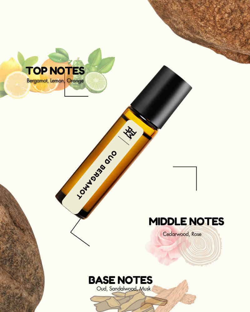 Oud Bergamot AT | Luxury Niche Attar – 10+ Hour Long Lasting Pure Oil - Inspired by Od & Brgmt by J Mlne