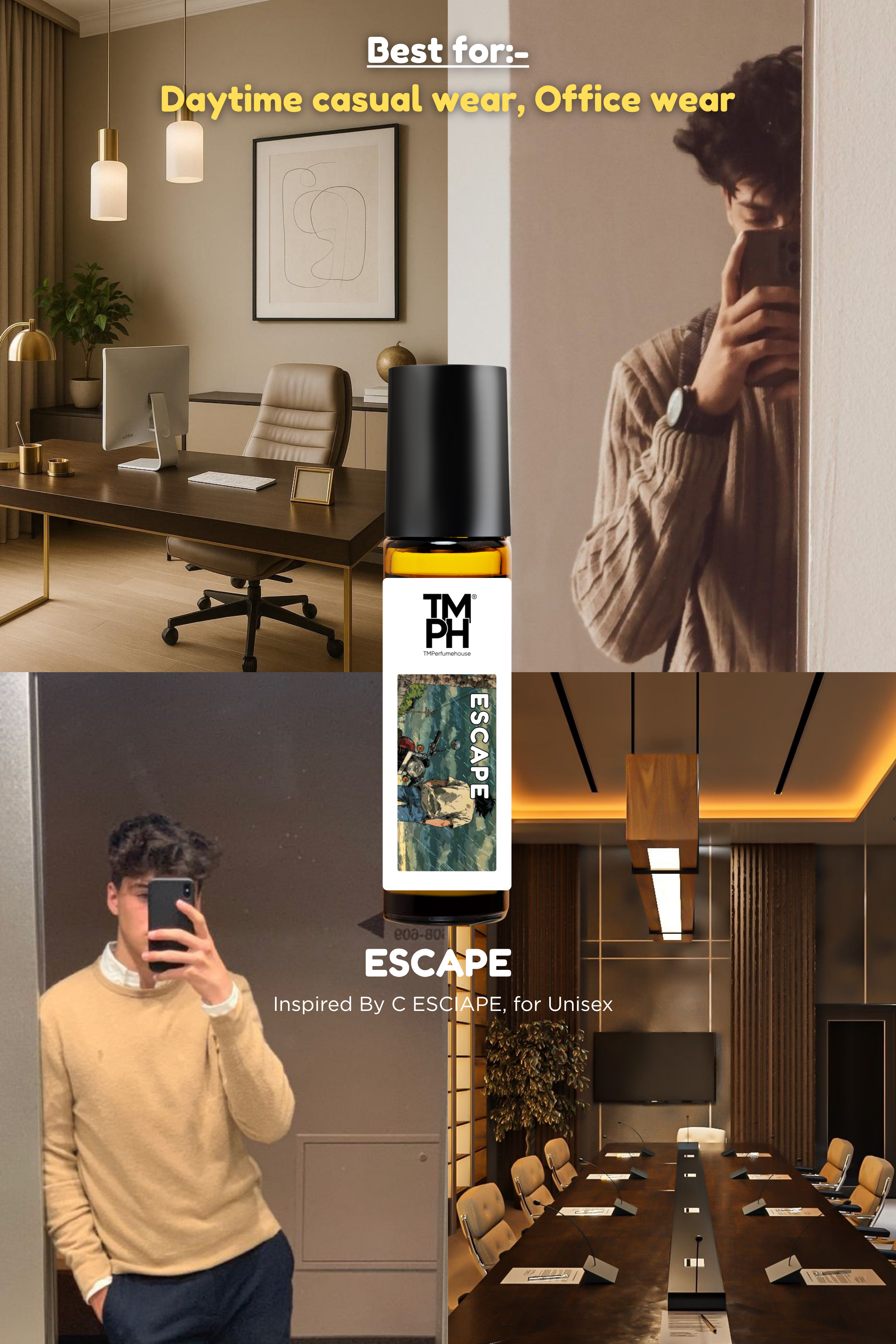 Escapo | Luxury Designer Attar – 10+ Hour Long Lasting Pure Oil  - Inspired by Escape by Ca*vin Klein