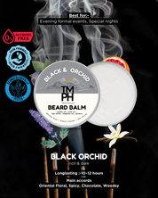 BLACK ORCHID | Premium Beard Balm – 10+ Hour Freshness & Styling - Inspired by Black Orchid by Tm Frd
