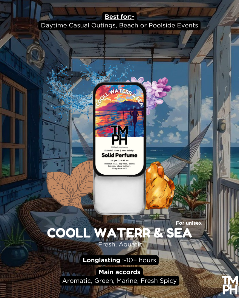 Cool Water & Sea Solid Perfume