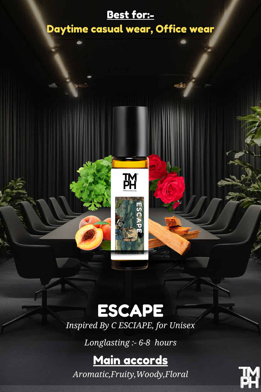 Escapo | Luxury Designer Attar – 10+ Hour Long Lasting Pure Oil  - Inspired by Escape by Ca*vin Klein