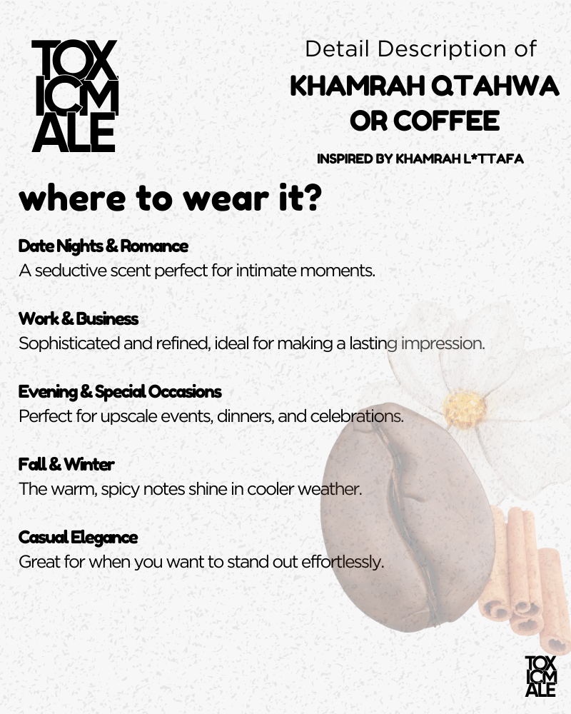 Khamrah Qtahwa or coffee