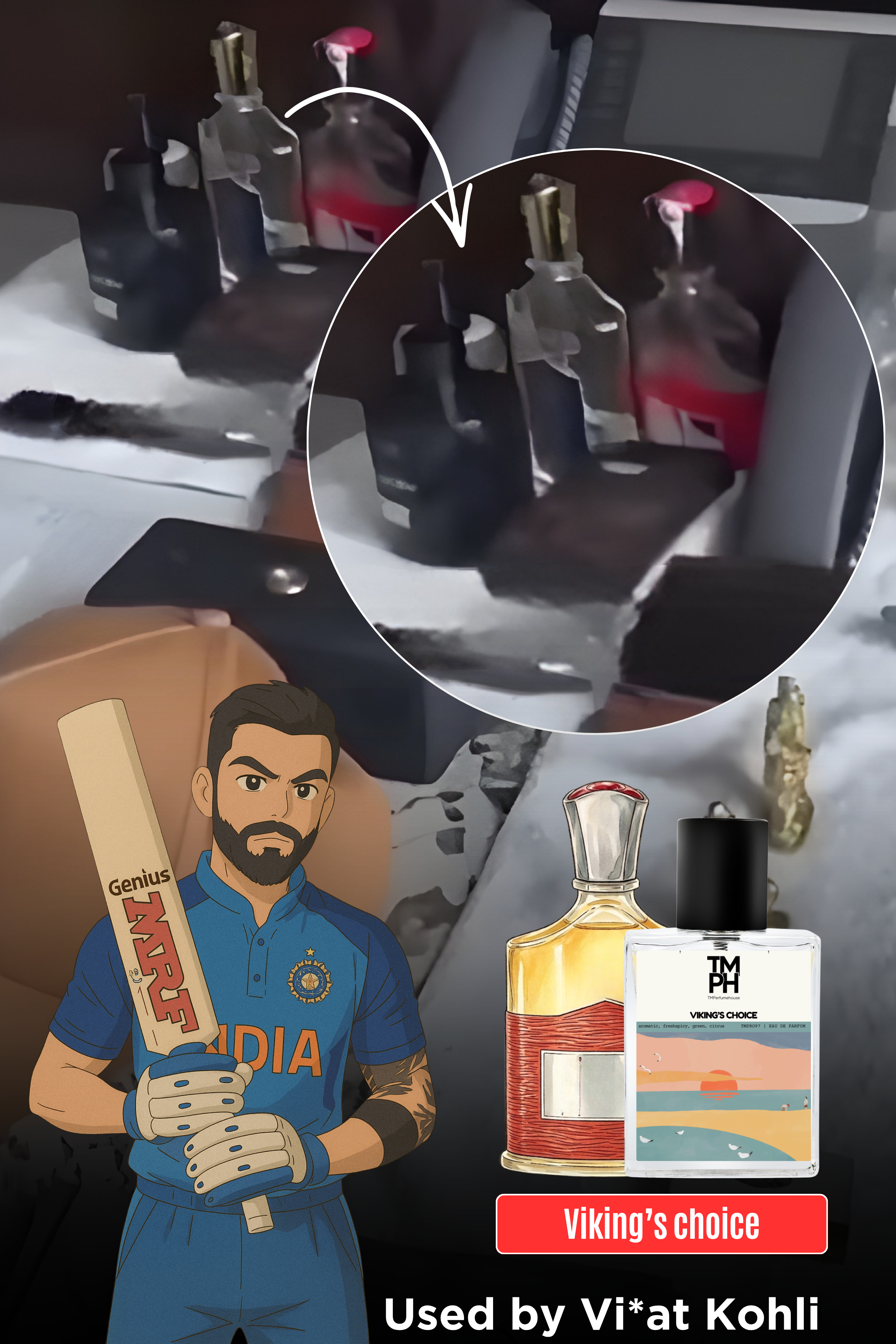 Cr*ed V!king Inspired perfume used by Vir@t K0hli