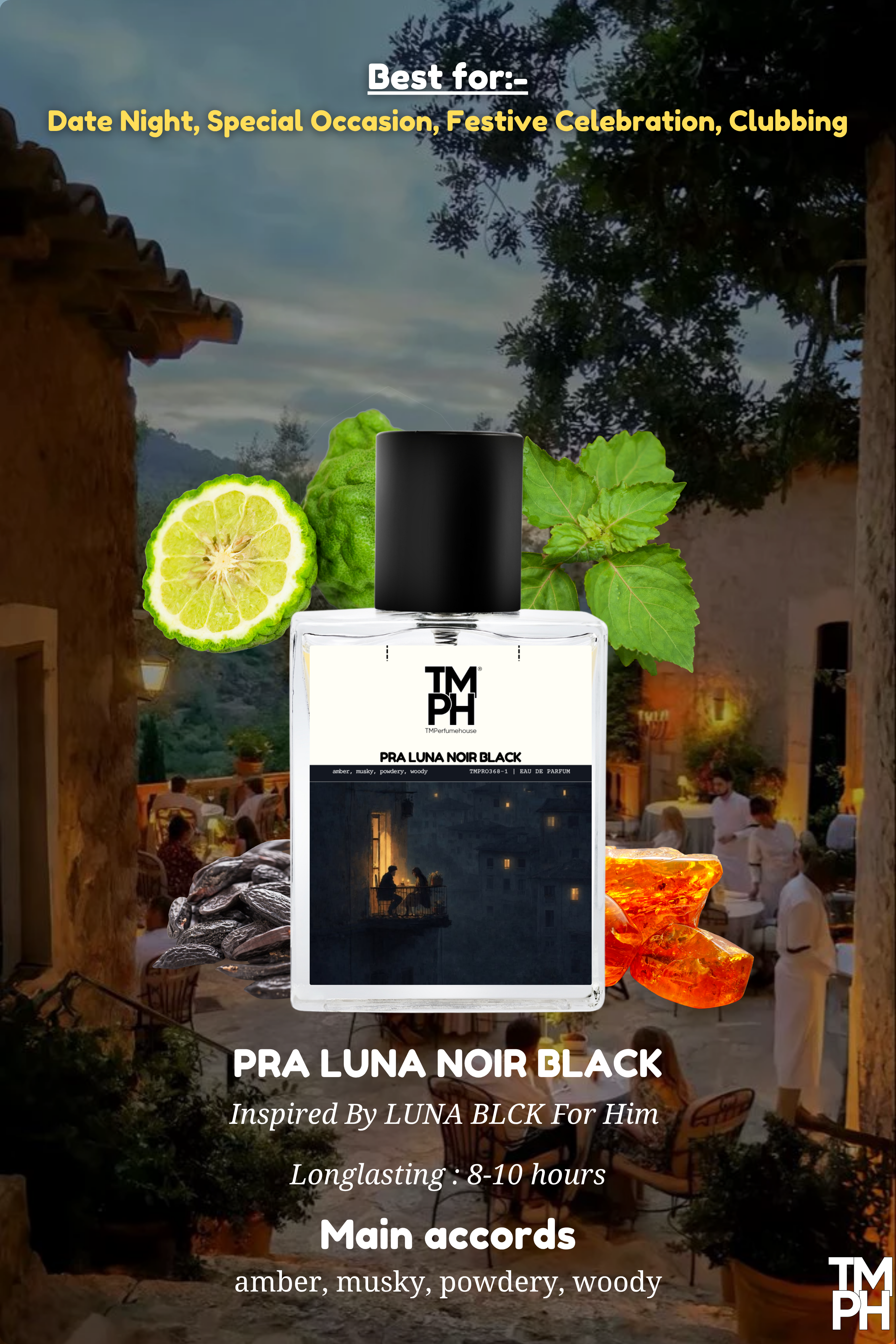 Pra Luna Noir Black - inspired Perfume | TMPerfumehouse